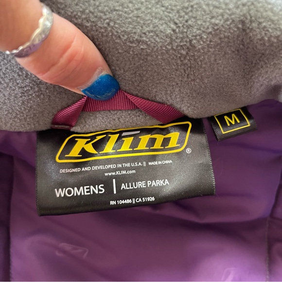 Klim's Allure Insulated Winter Snow Ski/Sledding Gore-Tex Purple Jacket - Picture 3 of 16